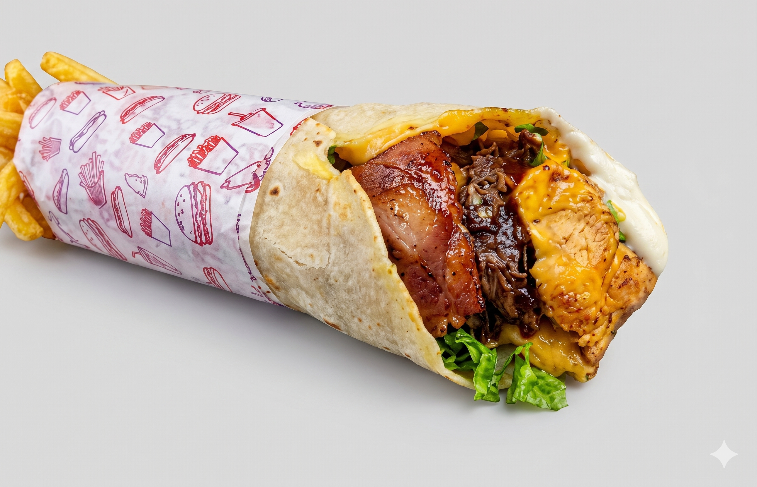 El Super Pirry's, shawarma especial para dos personas